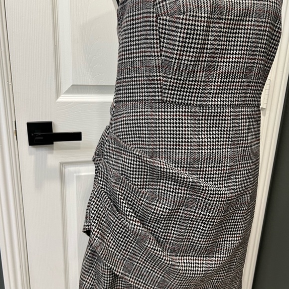 NWT House of Harlow 1960 Strapless Wool blend dress Sz S - Picture 5 of 9